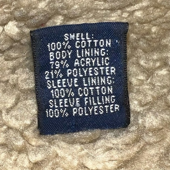 Gap Women's Denim Bomber Jacket Furry Fleece Lining Snap Button Size Large - Picture 7 of 7